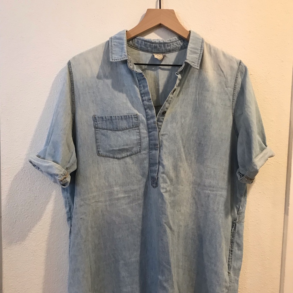 Knee length Jean dress